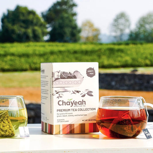 ChaYeah, Premium Tea Collection, 16 Whole Leaf Tea Bags, 8 Assorted Flavors