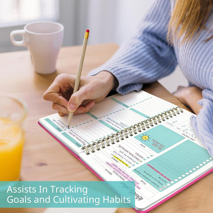 Taja Undated Weekly Planner, To Do List Notebook with Habit Tracker, A5