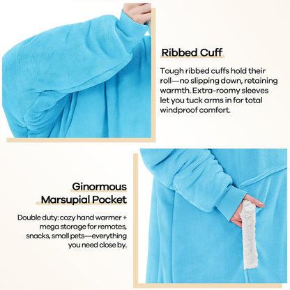 yescool Wearable Blanket Hoodie as Christmas Birthday Gifts for Women Mom - Colors A