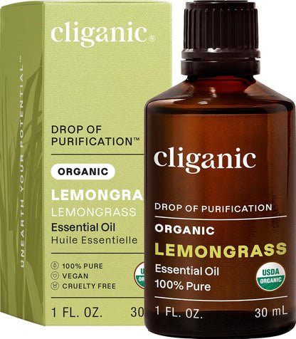 Cliganic Organic Lavender Essential Oil - 100% Pure Natural Undiluted, for Aromatherapy Diffuser | Non-GMO Verified - Colors A