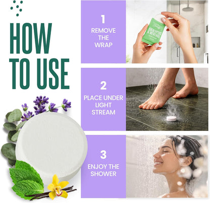Cleverfy Eucalyptus Shower Steamers Aromatherapy - Birthday Gifts for Women, Mom, Wife, Grandma, Her, Best Friend, Daughter, Sister, Teens & Girlfriend - 18 Tablets