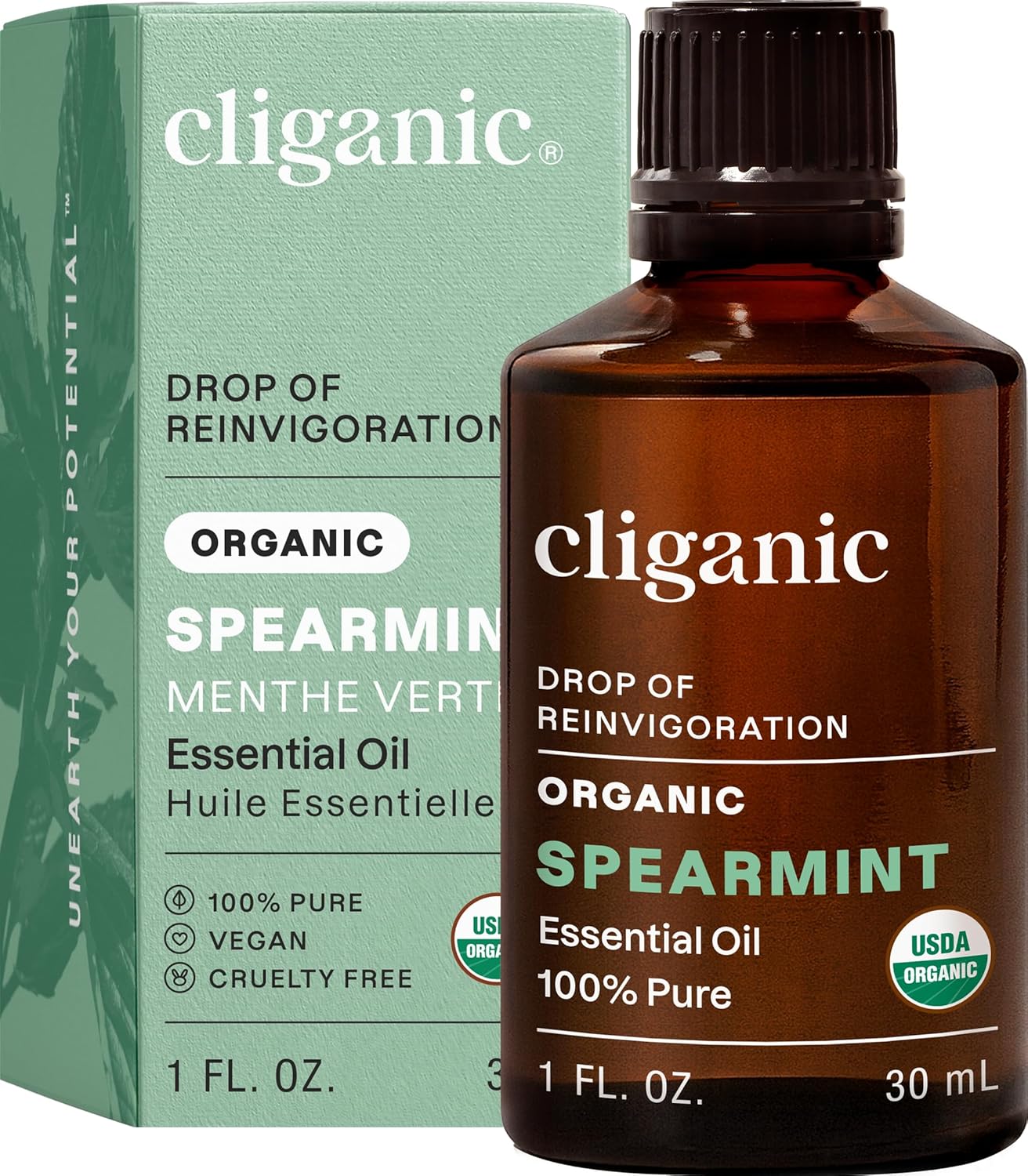 Cliganic Organic Lavender Essential Oil - 100% Pure Natural Undiluted, for Aromatherapy Diffuser | Non-GMO Verified