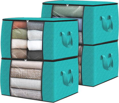 Fab totes Storage Bags for Clothes Blanket Storage Bins with Lids