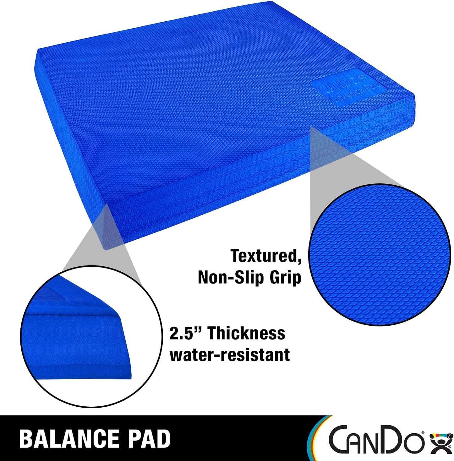 CanDo Balance Pad - Foam Stability Trainer for Balance, Stretching, Physical Therapy, Mobility, Rehabilitation and Core Strength Training