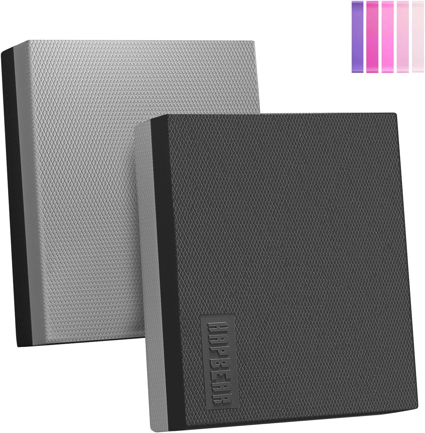 HAPBEAR Exercise Balance Pad - 15"x12" Non-Slip Textured Bottom Stability Training Mat - 2.25" Thick Soft Cushioned Foam for Physical Therapy, Core Training & Home Workouts