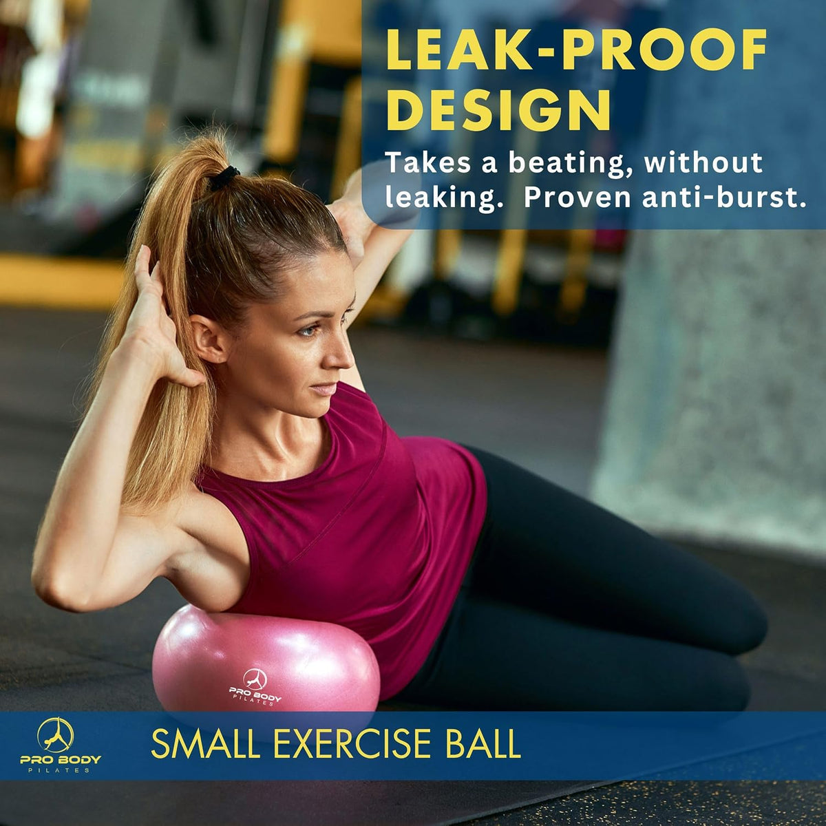 ProBody Pilates Ball Small — 9 Inch Small Exercise Ball