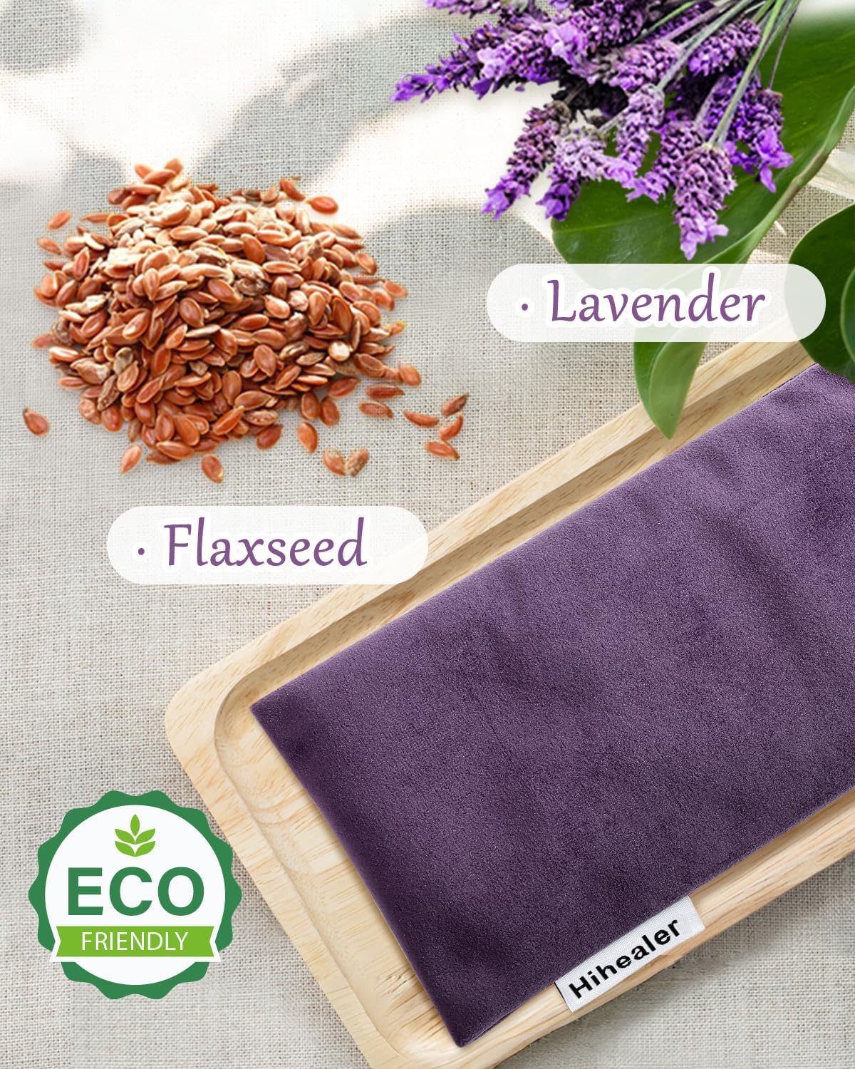 Hihealer Weighted Eye Mask for Sleeping, Lavender Eye Pillow for Spa Yoga
