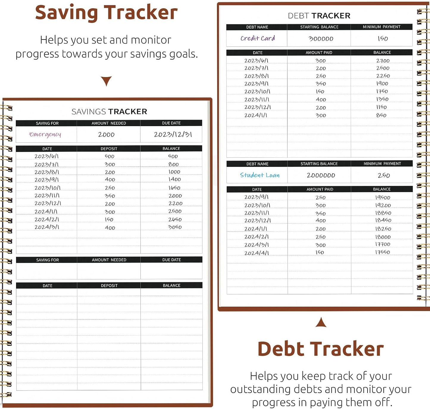 Budget Planner - Monthly Budget Book with Expense Tracker Notebook, Undated Bill Organizer & Finance Planner to Take Control of Your Money, Account Book to Manage Your Finances-Pink