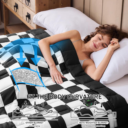 Weighted Lap Blanket for Adults 5lbs, 24"x29" Cooling Heavy Throw Blanket, Portable Travel Weighted Blankets, Soft Small Blankets Gift for Sleeping, Navy Blue