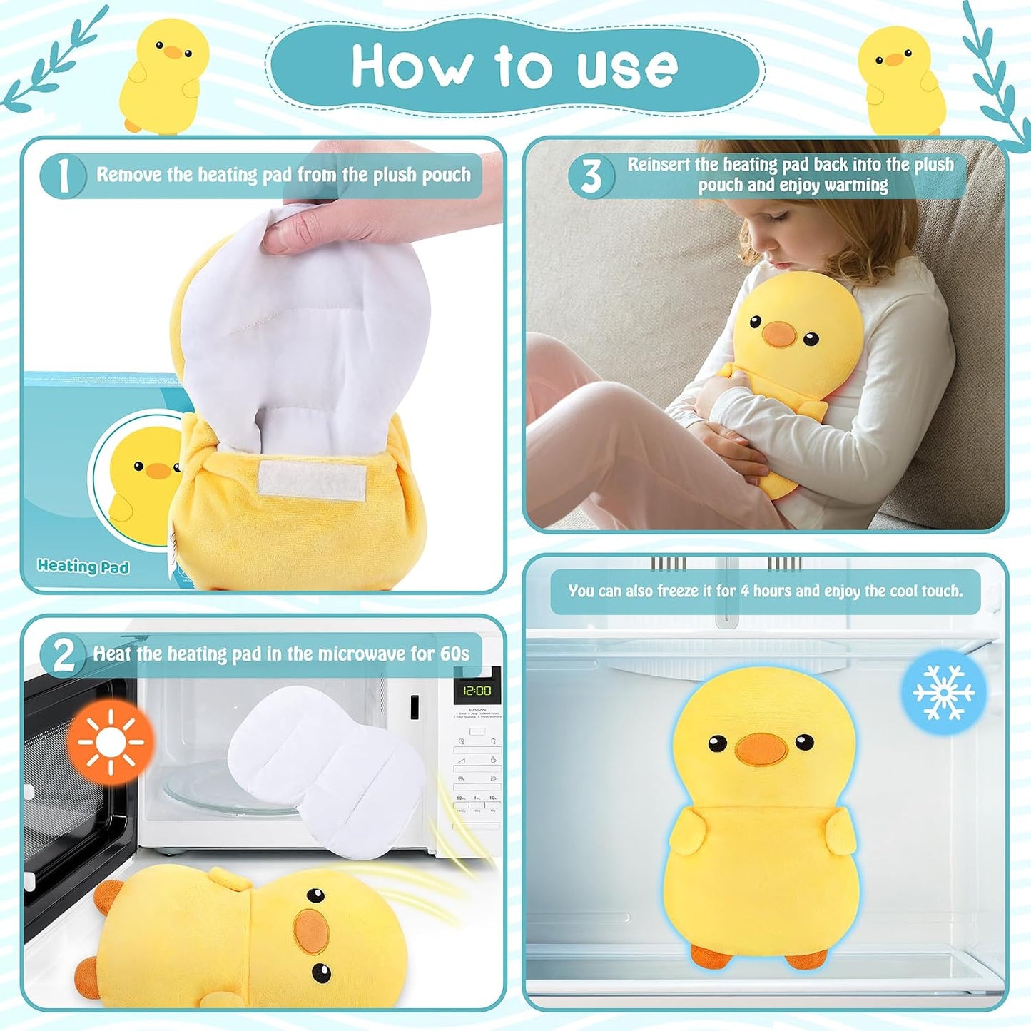 Microwave Heating Pad for Period Cramps,Otter Microwavable Heating Pad for Shoulder Neck Back Knee Pain Relief with Lavender Scented,Cute Otter Plush Toys Heat Pack for Women Kids Birthday