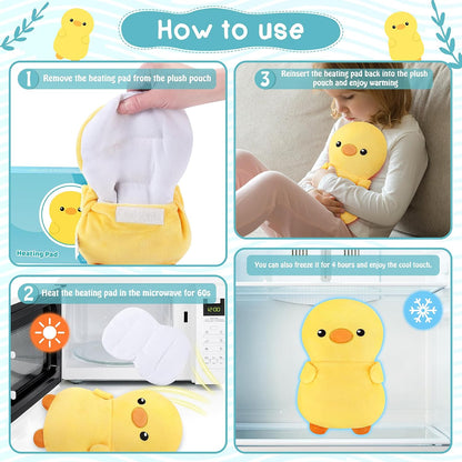 Microwave Heating Pad for Period Cramps,Otter Microwavable Heating Pad for Shoulder Neck Back Knee Pain Relief with Lavender Scented,Cute Otter Plush Toys Heat Pack for Women Kids Birthday