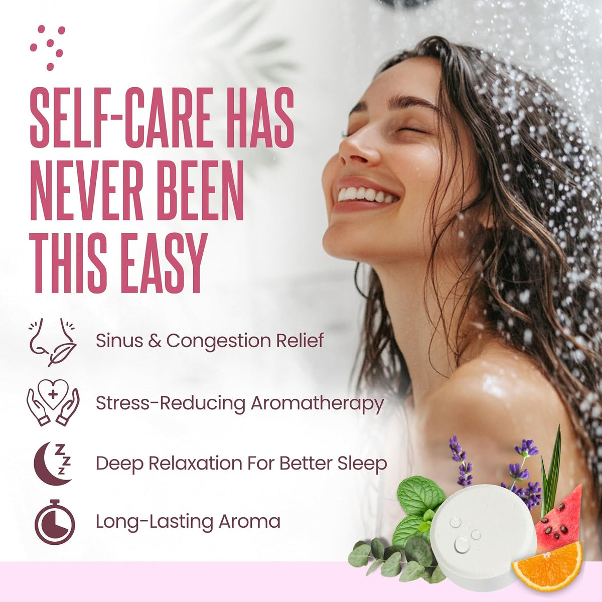 Cleverfy Shower Steamers Aromatherapy Gifts for Women and Men, 18 Tablets
