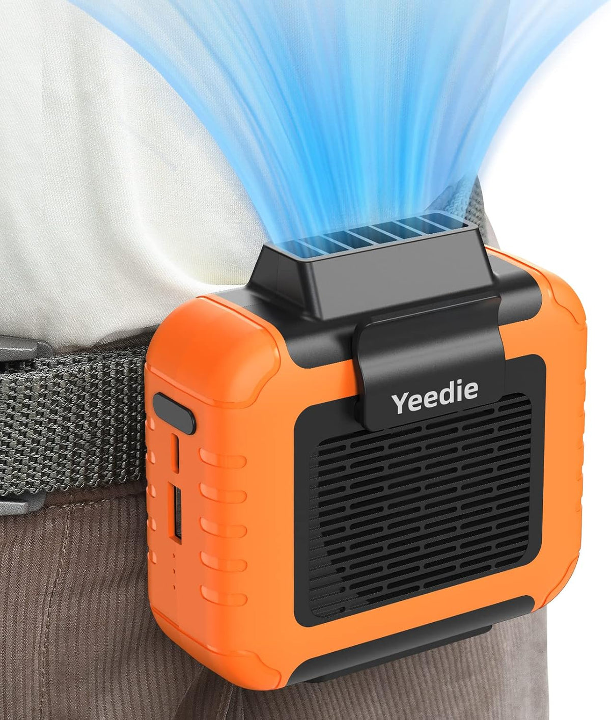 Portable Waist Under Shirt Fan, 23H Working Time, 6200 RPM Strong Airflow