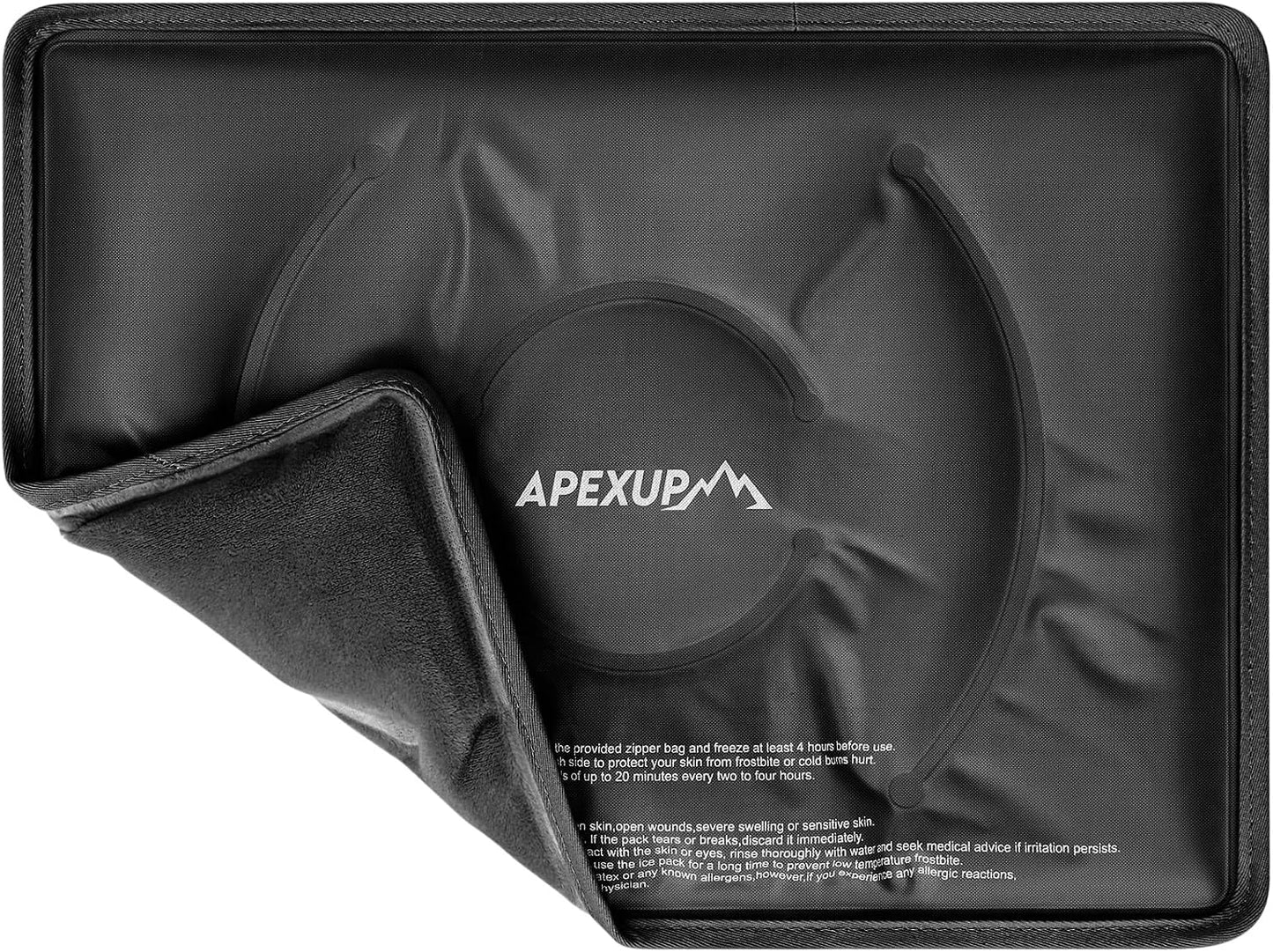 APEXUP Gel Ice Packs for Injuries Reusable, Flexible Double Sided Cold Packs for Injuries, Ice Pack for Knee, Shoulder, Back, Hip, Leg, Arm (Blue, 11.5"x7.5", 1PK)