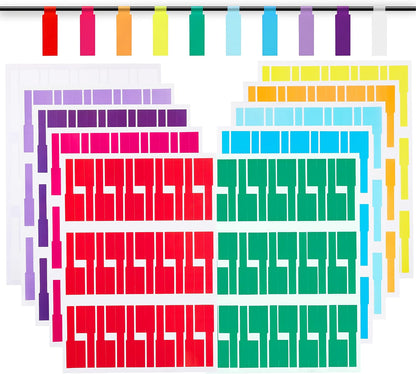 300 Pcs Cable Labels, JIQEZNL Premium 10 Colors Wire Labels Electrical