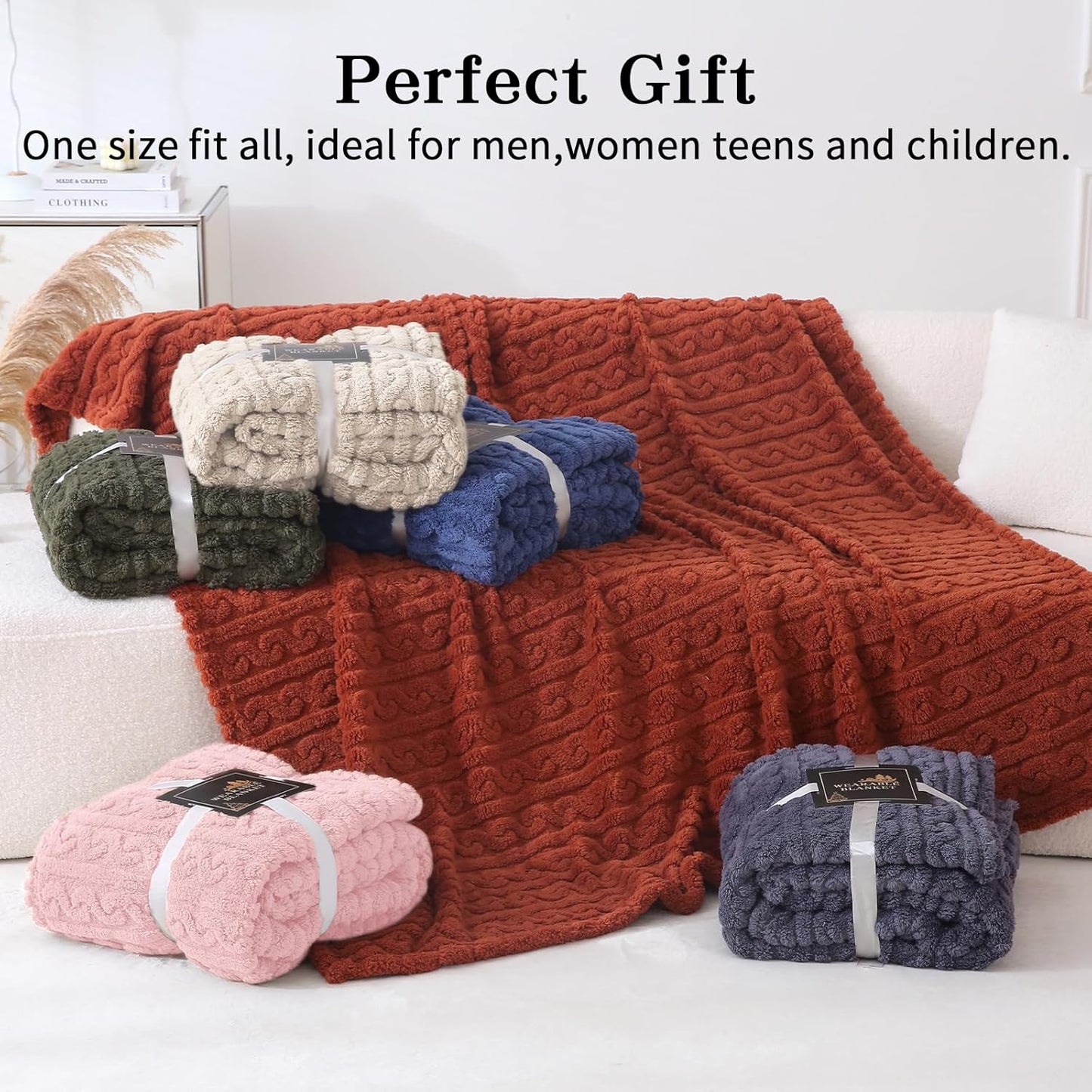 Wearable Blanket Poncho Cape Wrap for Adult, Cozy Sherpa Fleece Pocketed Shawl TV Throw Blankets for Office and Lounge(Purple,58'' x 64'')