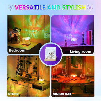 Ocean Wave Projector Light, Water Ripple Mood Lighting Ambient Room Decor