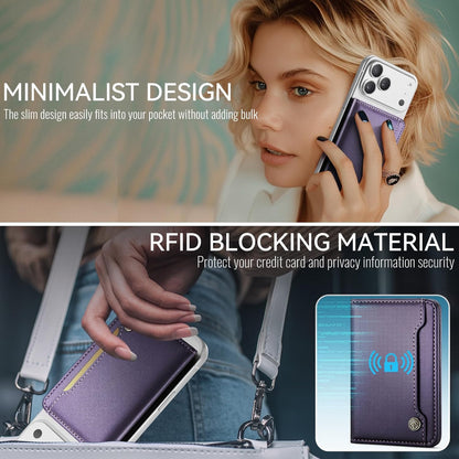 Vinich for MagSafe Wallet Magnetic RFID Blocking Card Holder, Rose Pink