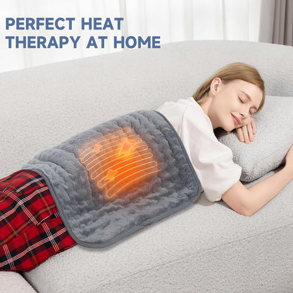 Heating Pad for Back, Neck, and Shoulder Pain Relief, Electric Heat Pad with 6 Heat Levels, Moist Heat Option, Auto Shut-Off, Birthday Christmas Gifts for Women Men Mom Dad Grandma, Gifts for her