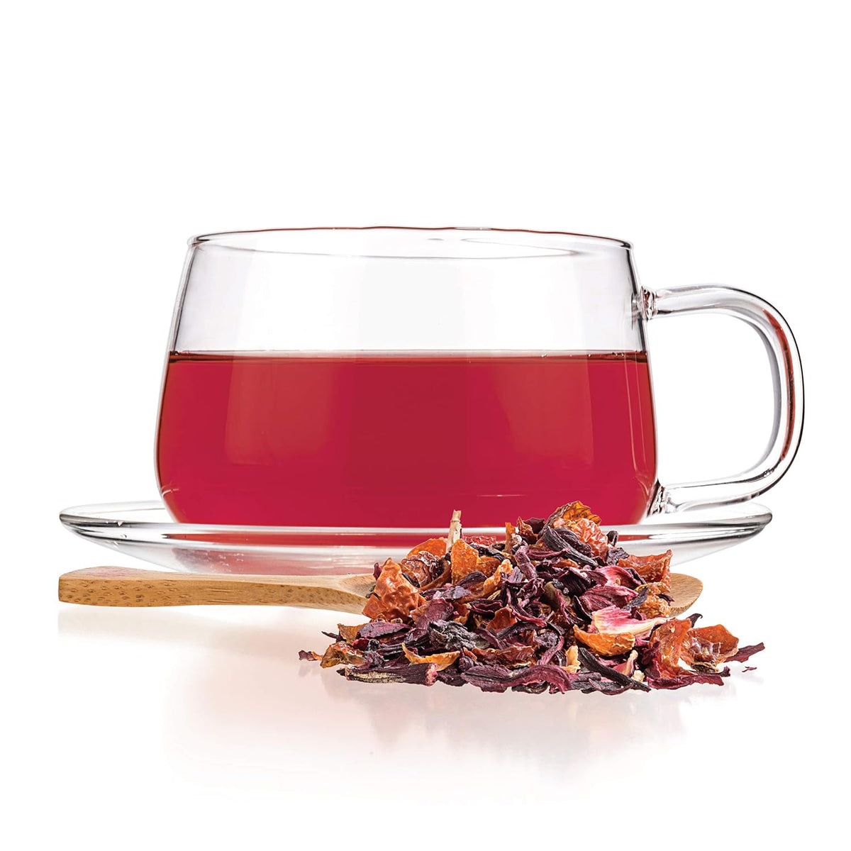 Tealyra - Hibiscus and Rosehips - Herbla Loose Leaf Tea - Health Tonic - Supports Healthy Blood Pressure - Caffeine-Free - Vitamins Rich - All Natural - 224g (8-ounce)