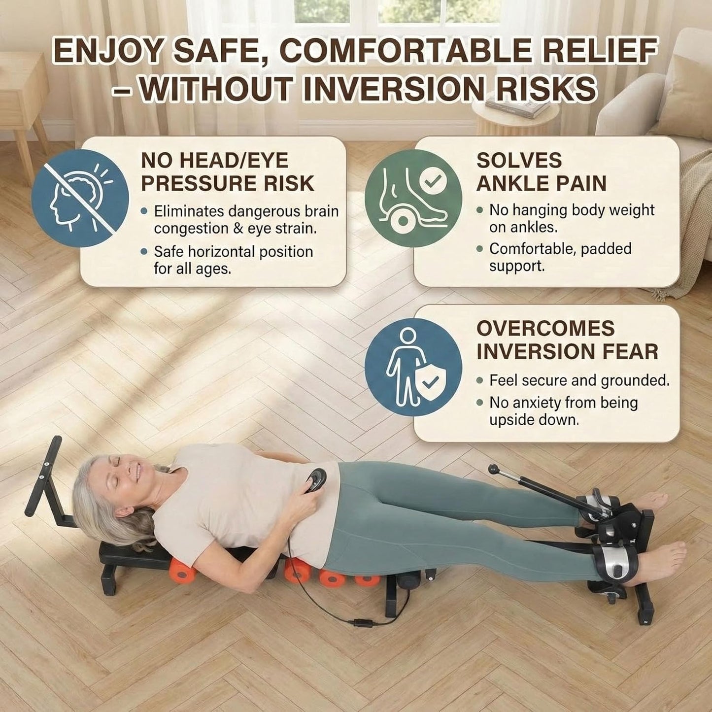 Spinal Decompression Machine Decompression Table for Back Pain Relief | Motorized Spine Decompression Device, spinal stretching device for sciatica and herniated disc relief, posture improvement
