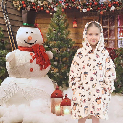 Fiosnow Glow in the Dark Unicorn Blanket Hoodies for Kids 6-13YR Oversize Wearable Blanket Hoodies for Boys Girls Teens