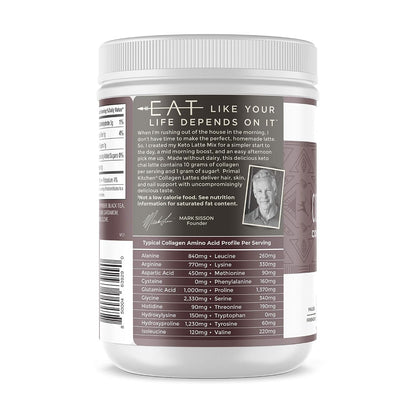 Primal Kitchen Matcha Collagen Keto Latte Powder, Sugar-Free Collagen Peptides, 9.33 Ounces