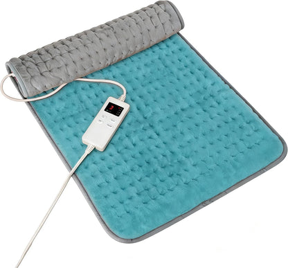 Heating Pad for Period Cramps, Heating Pad for Back/Neck/Shoulder Muscle Pain, 6 Heating & 4 Timer Setting, Auto Shut Off, Dry/Moist Heat & Machine Washable, Birthday Christma s Gifts for Women Mom