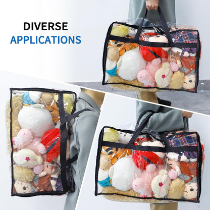 Blanket Storage Bags Extra Large 60L 4 Pack Clothes Organizer