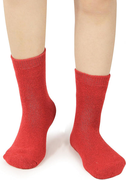 BenSorts Women's Winter Boots Socks Thick Warm Cozy Crew Socks Solid Color Gifts