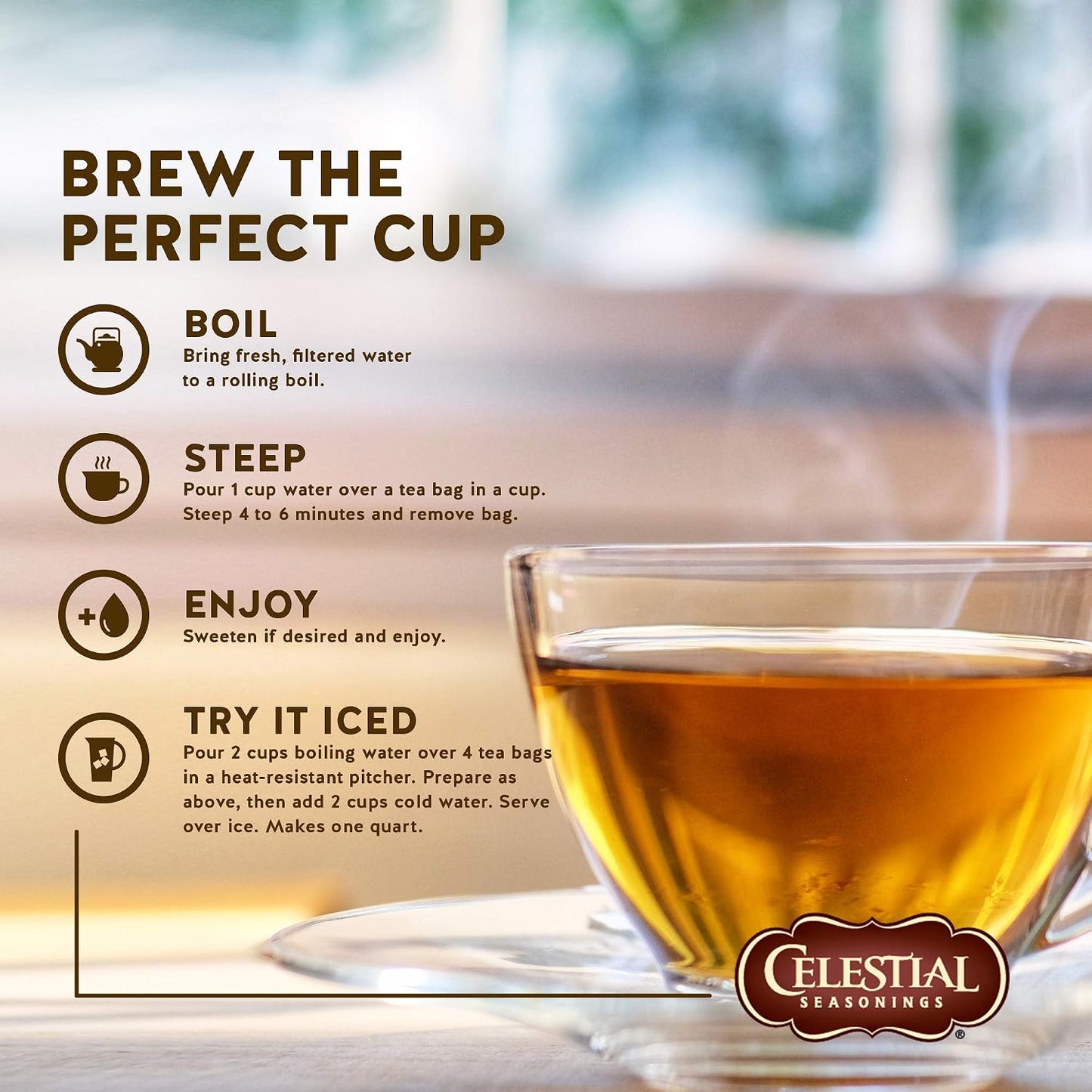 Celestial Seasonings 100% Natural Lemon Zinger Herbal Tea 20 ct