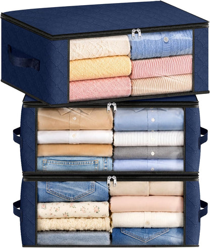Fab totes Storage Bags for Clothes Blanket Storage Bins with Lids