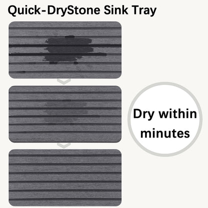 NiuYichee Set of 4 Water Absorbent Diatomite Coasters, Diatomaceous Earth Kitchen Soap Dish, Bathroom Trays, Water Absorbing Stone Used for Hand Soaps & Plants & Toiletries in The Modern Home