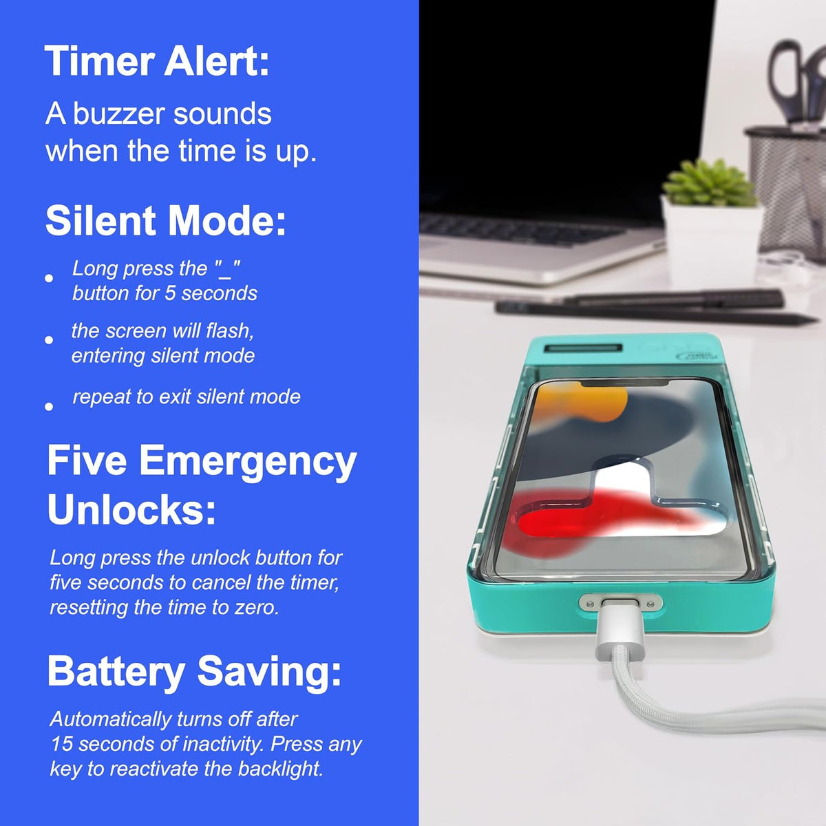 Phone Lock Box, Timed Lock Box Cell Phone Locker