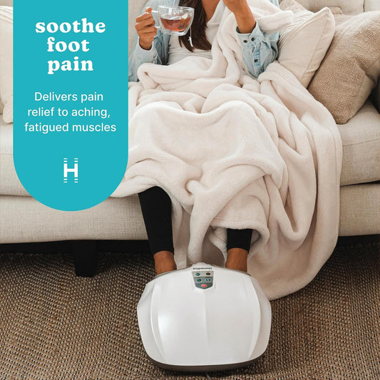 Homedics Shiatsu Foot Massager with Soothing Heat and Air Compression