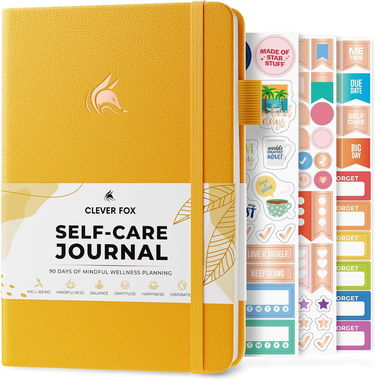 Clever Fox Self-Care Journal for Women, Daily Planner 5.8x8.3 Aquamarine