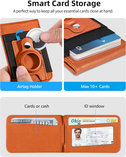 For Magsafe Wallet Stand with Airtag Holder, 10 Cards Holder, RFID Blocking