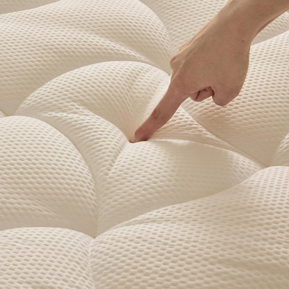 SLEEP ZONE Cooling Queen Mattress Topper, Premium Zoned Cool Mattress Pad Cover, Padded Mattress Protector Breathable Washable, Deep Pocket 8-21" (Grey, Queen)