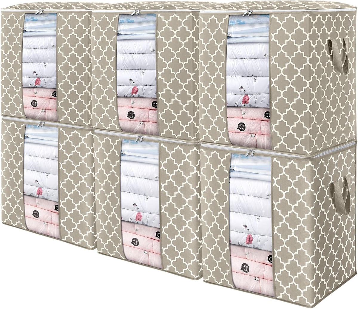 Storage Bags 3 Pack 100L Clothes Organization and Storage Containers