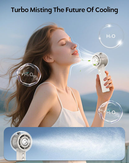 Hotsales Handheld Misting Fan, Portable Rechargeable Personal Fan with Mist