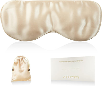 Sleep Mask 100% Mulberry Silk, Misty Blue