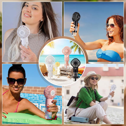 Misting Fans Portable Handheld Rechargeable, Spray Fan