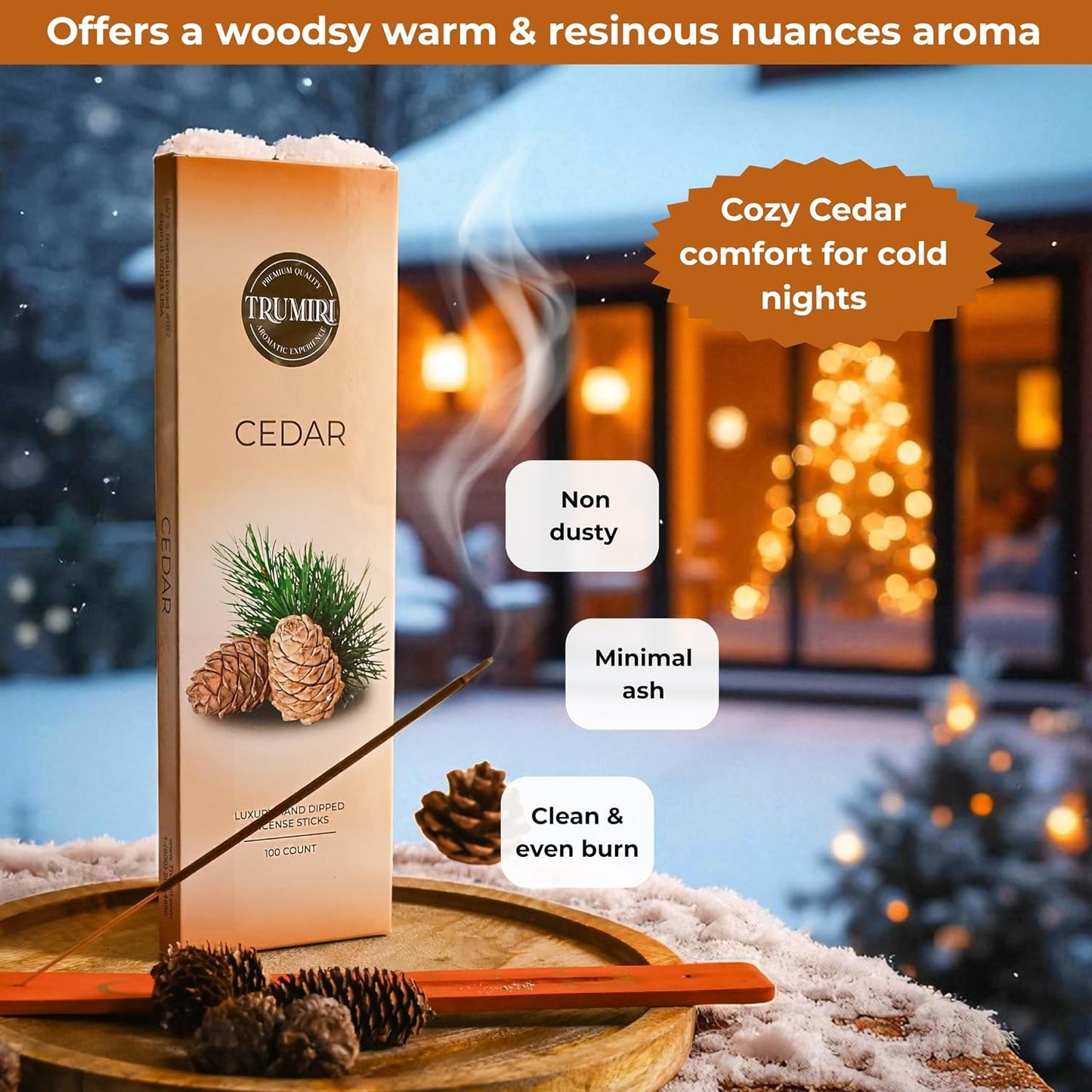 Hem Incense Sticks Variety Pack #23-120 Insence-Sticks (6 Incents x 20 Insense) + Incense Stick Holder with 6 Most Liked Scents Including Patchouli Dragons Blood White Sage Frankincense-Myrrh