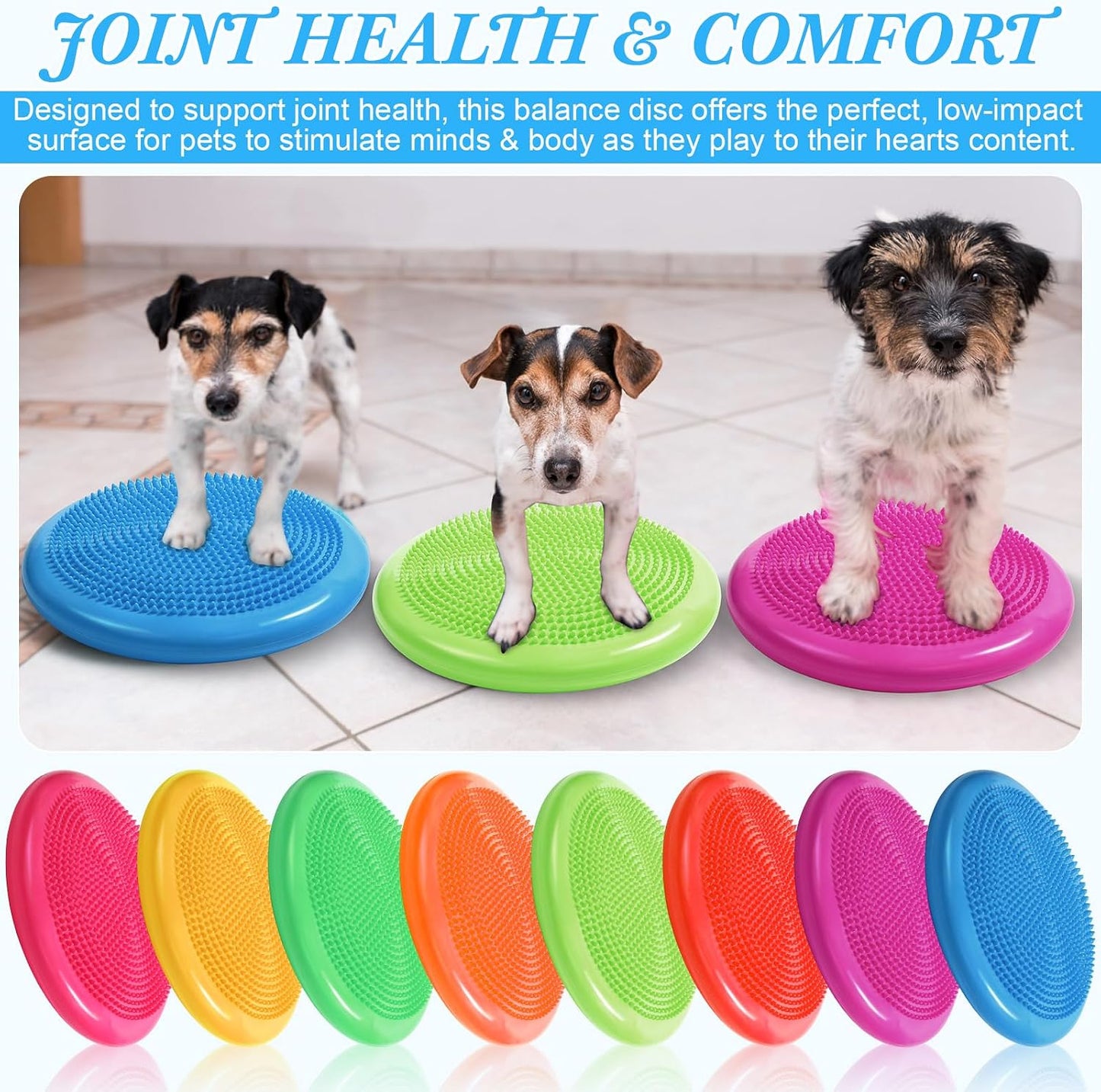Libima 8 Pcs Wiggle Seat for Sensory Kids Flexible Wobble Cushion Non Slip Balance Disc for Adults Core Strength Physical Exercise Improve Posture School Home Office