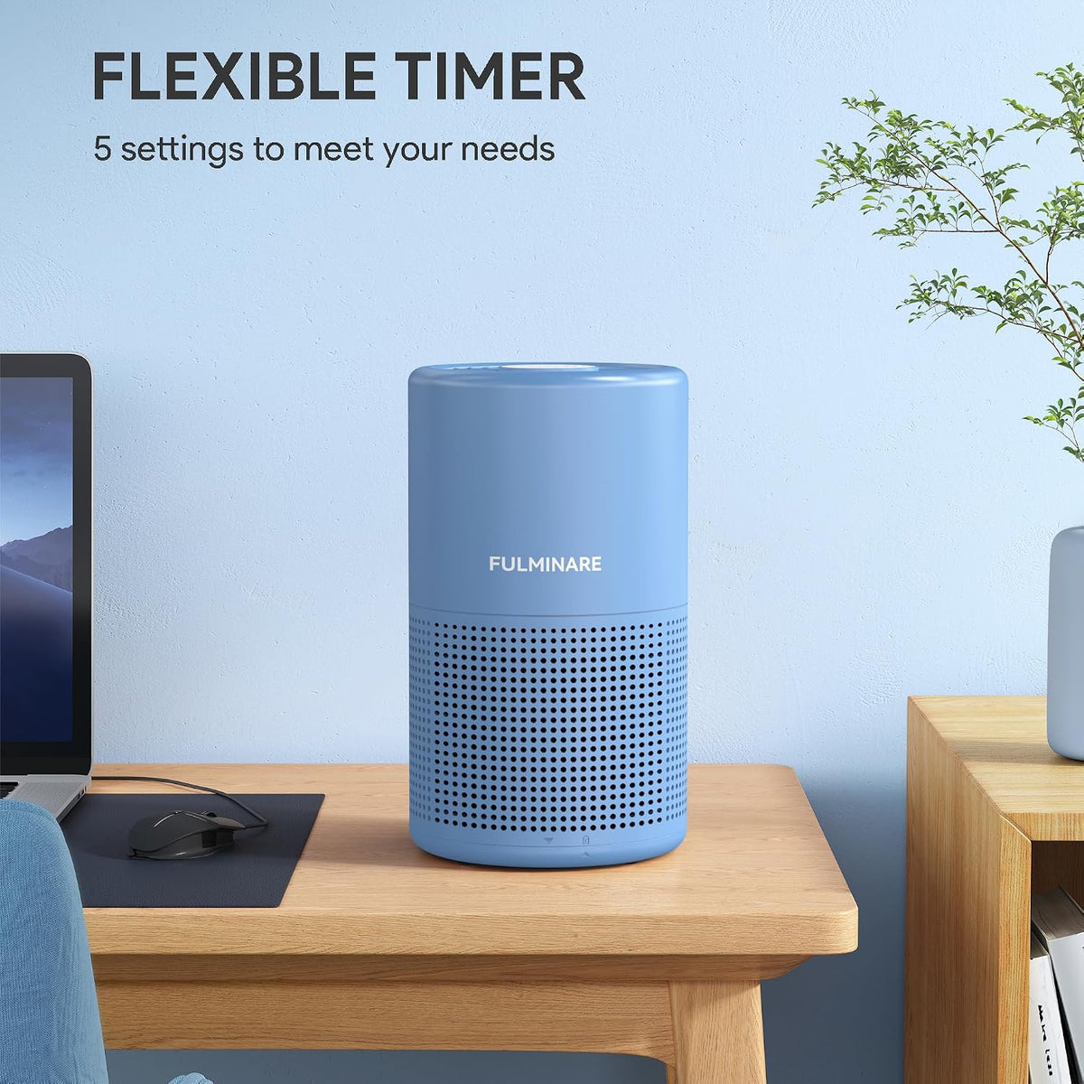 FULMINARE Air Purifiers for Home Bedroom H13 HEPA Air Filter