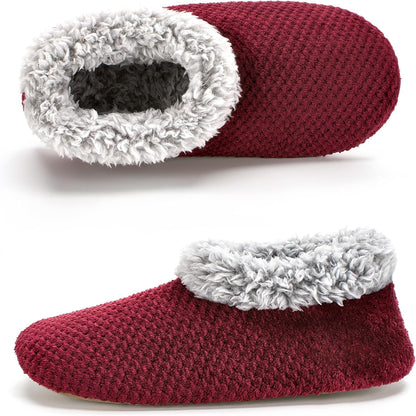 Cozylook Fuzzy Slippers for Women Indoor Soft Sole Slipper Socks