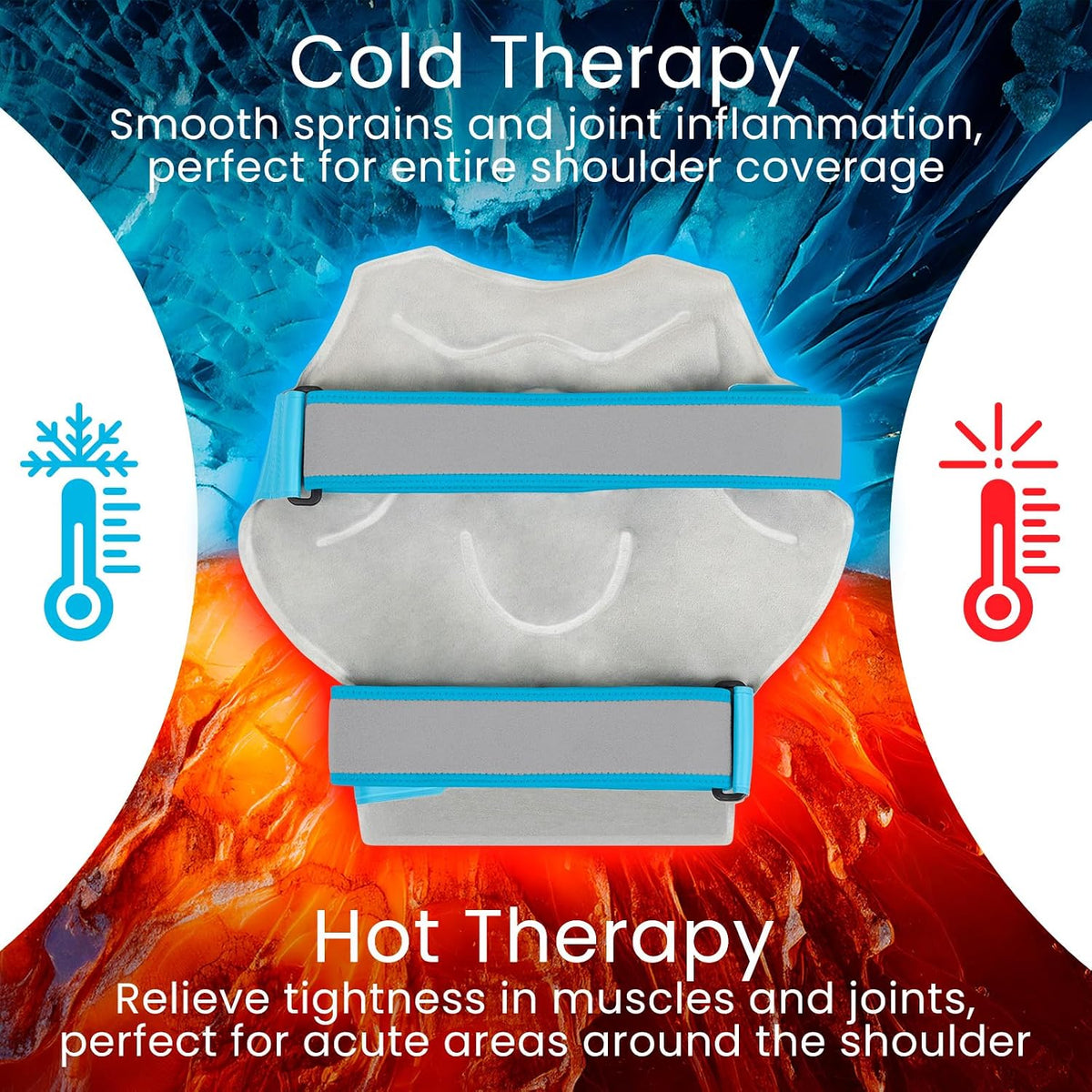 Arctic Flex Shoulder Ice Pack Wrap - Rotator Cuff Cold Therapy for Pain