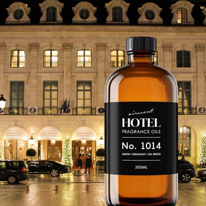 AirScent Hotel Diffuser Oil No. 1014 - Iconic 5-Star Hotel Blend - 120 mL | Lemon Bergamot Sea Breeze - Coastal Blend - Fragrance Oil for Ultrasonic and Waterless Diffusers and Crafting
