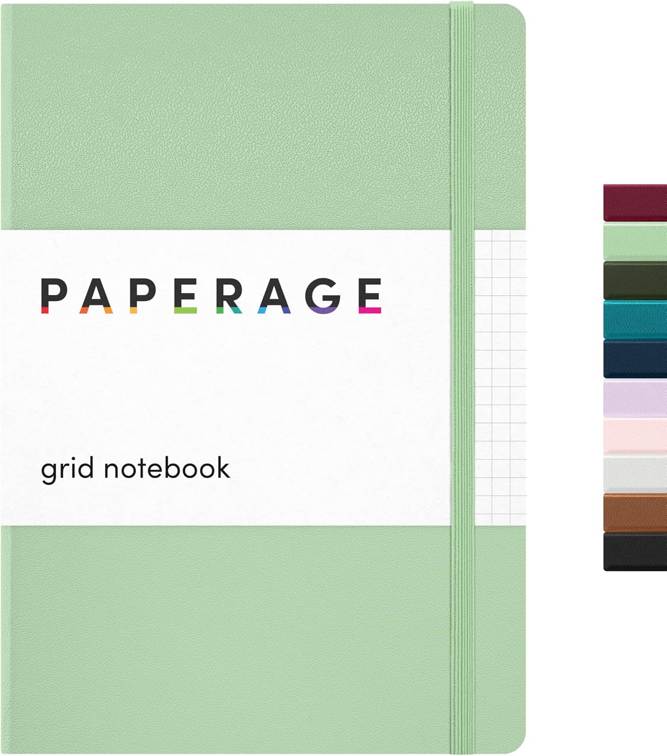 PAPERAGE Lined Journal Notebook, Hardcover Journal for Women & Men, 160 Pages, (5.6 in x 8 in), College Ruled Journaling Notebook for Work, School Supplies & Note Taking, (Black)