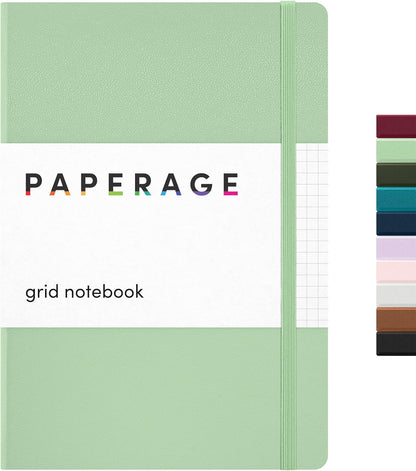 PAPERAGE Lined Journal Notebook, Hardcover Journal for Women & Men, 160 Pages, (5.6 in x 8 in), College Ruled Journaling Notebook for Work, School Supplies & Note Taking, (Black)